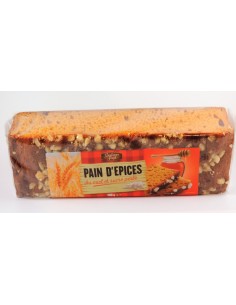 PAIN D EPICE AU MIEL ET SUCRE PERLE 300G .
