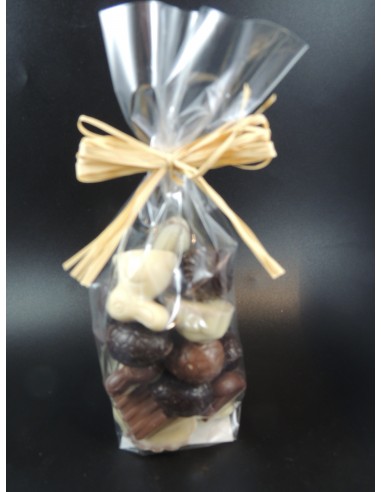 SACHET DE 5  SUJETS PRALIN (LAPIN CANARD OEUF )