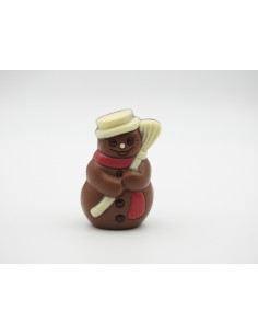 BONHOMME DE NEIGE LAIT 9CM x 5,7CM x 4CM 40G 2