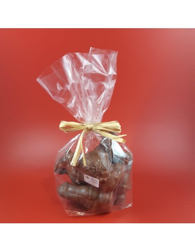 SACHET 8 MINI PERE NOEL LAIT .