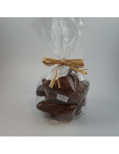 SACHET 8 MINI PERE NOEL LAIT .