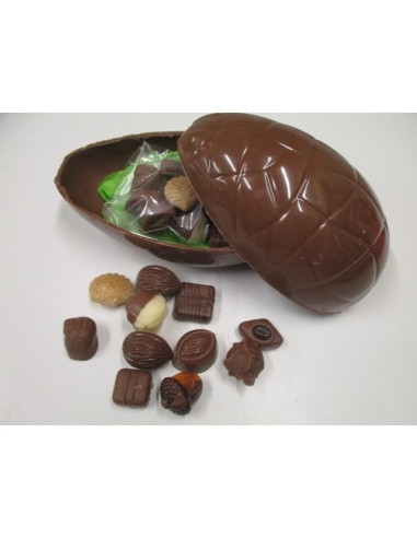 GRAND OEUF  LAIT REF 200 GARNI DE BONBONS DE...