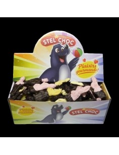 80 GUIMAUVES PAQUES NOIR MI ENROBEES