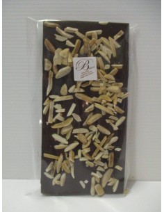 TABLETTE CHOCOLAT NOIR AMANDES..