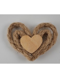 LOT DE 4 COEURS AUTOCOLLANTS NATURE  .