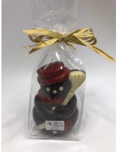 BONHOMME DE NEIGE NOIR 9CM x 5,7CM x 4CM 40G 2