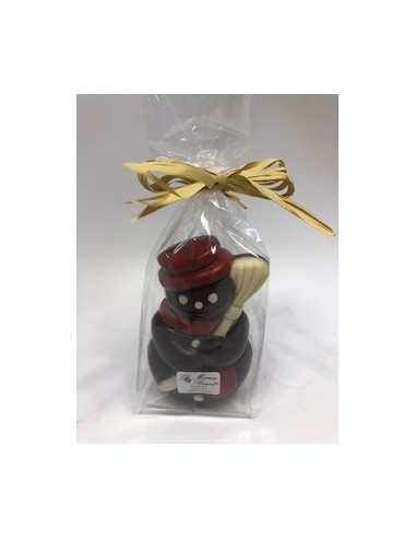 BONHOMME DE NEIGE NOIR 9CM x 5,7CM x 4CM 40G