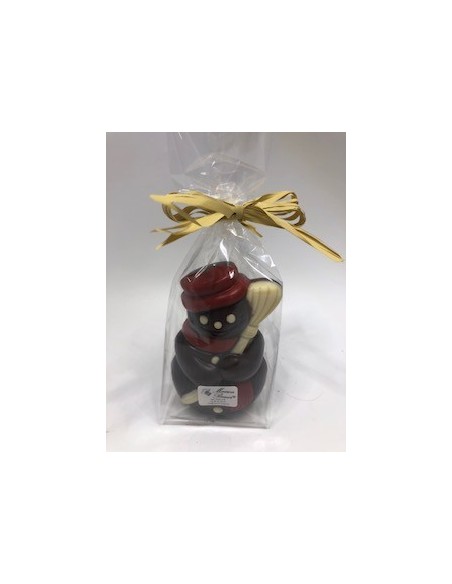 BONHOMME DE NEIGE NOIR 9CM x 5,7CM x 4CM 40G