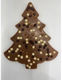 TABLETTE SAPIN DE NOEL CHOCOLAT LAIT CEREALES ENROBEES...