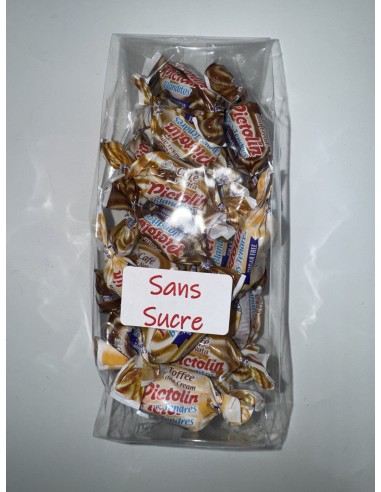 SACHET BONBONS SANS SUCRE CAFE CHOCOLAT CARAMEL