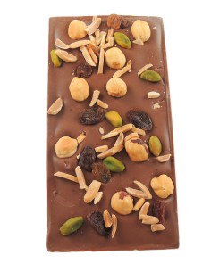 TABLETTE CHOCOLAT LAIT MENDIANT 120G