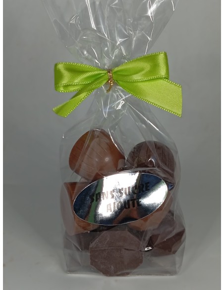 SACHET BONBONS DE CHOCOLAT SANS SUCRE 120g