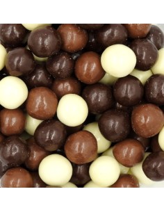 BILLES CROUSTILLANTES AU CHOCOLAT 100G .