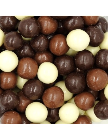 BILLES CROUSTILLANTES AU CHOCOLAT 100G .