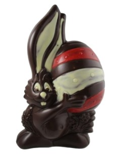 LAPIN BALOU NOIR 22CM x 14CM x 8CM 230G