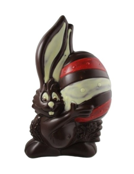 LAPIN BALOU NOIR 22CM x 14CM x 8CM 230G