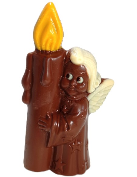 ANGE AVEC BOUGIE LAIT 12,5CM x 6,7CM x 4CM 40G