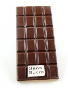 Tablette Chocolat Noir Sans Sucre - Livraison Chocolats